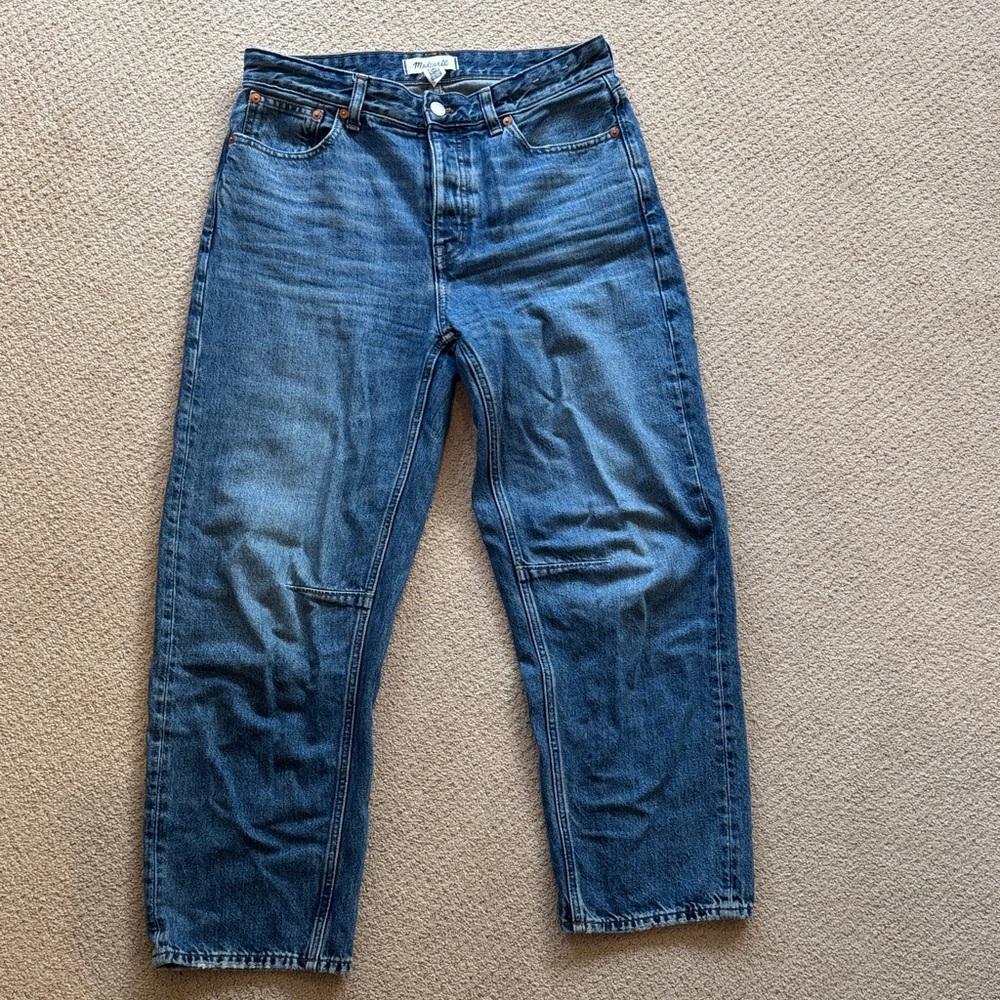 Madewell Darted Barrel Leg Jean